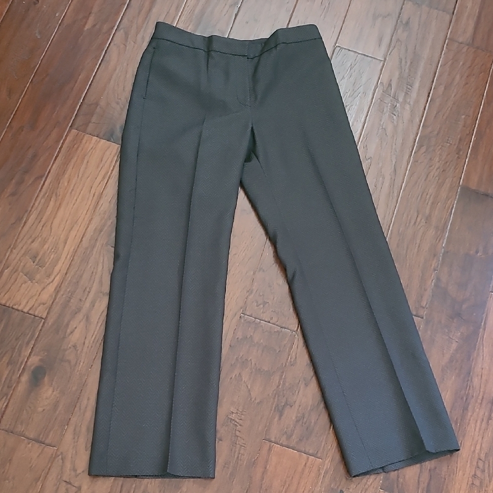 Evan Picone Textured Chevron Print Black, Fully Lined, Suit Pants size 10